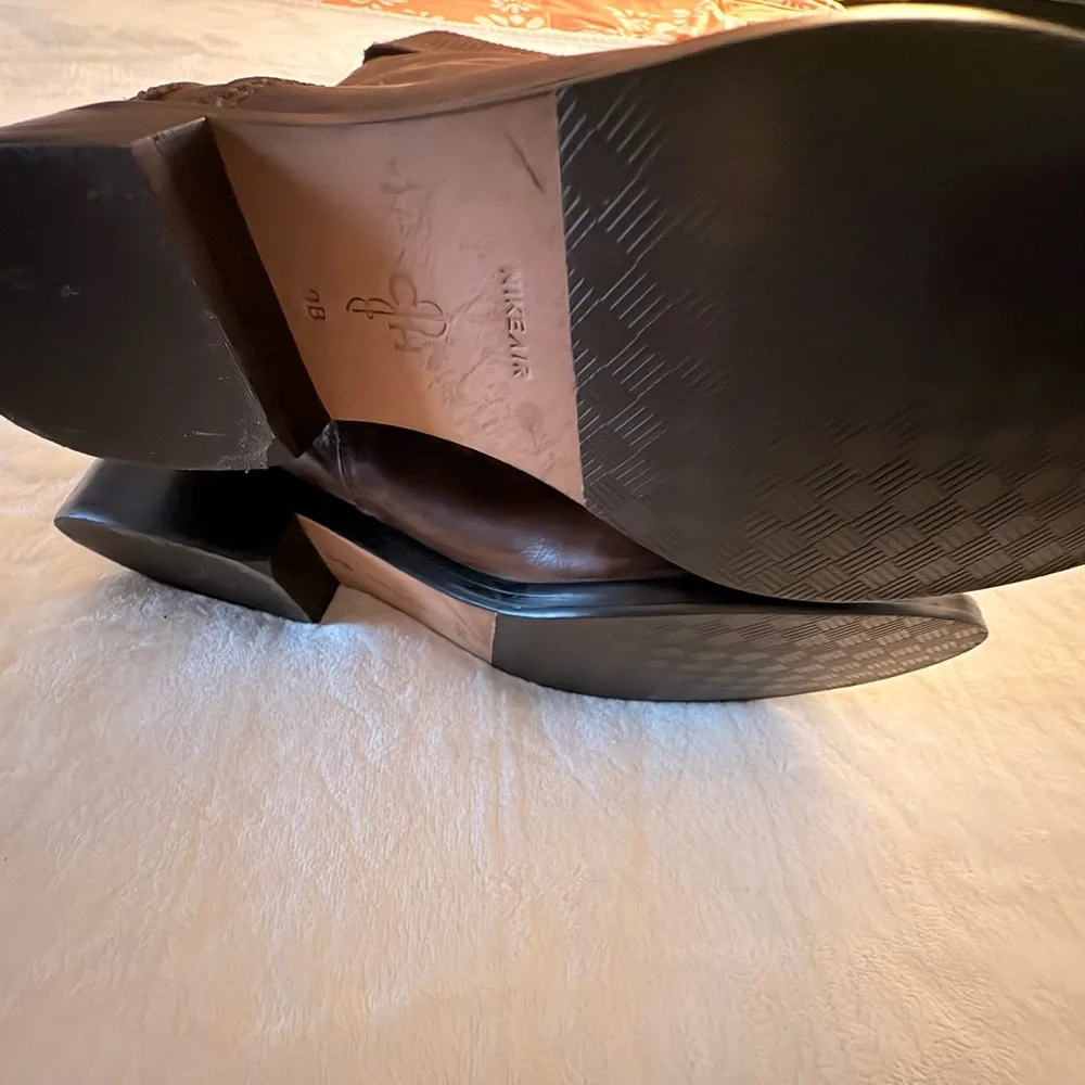 🌰Cole Haan Brown Leather Lace Up Boots size 9B - Picture 8 of 10